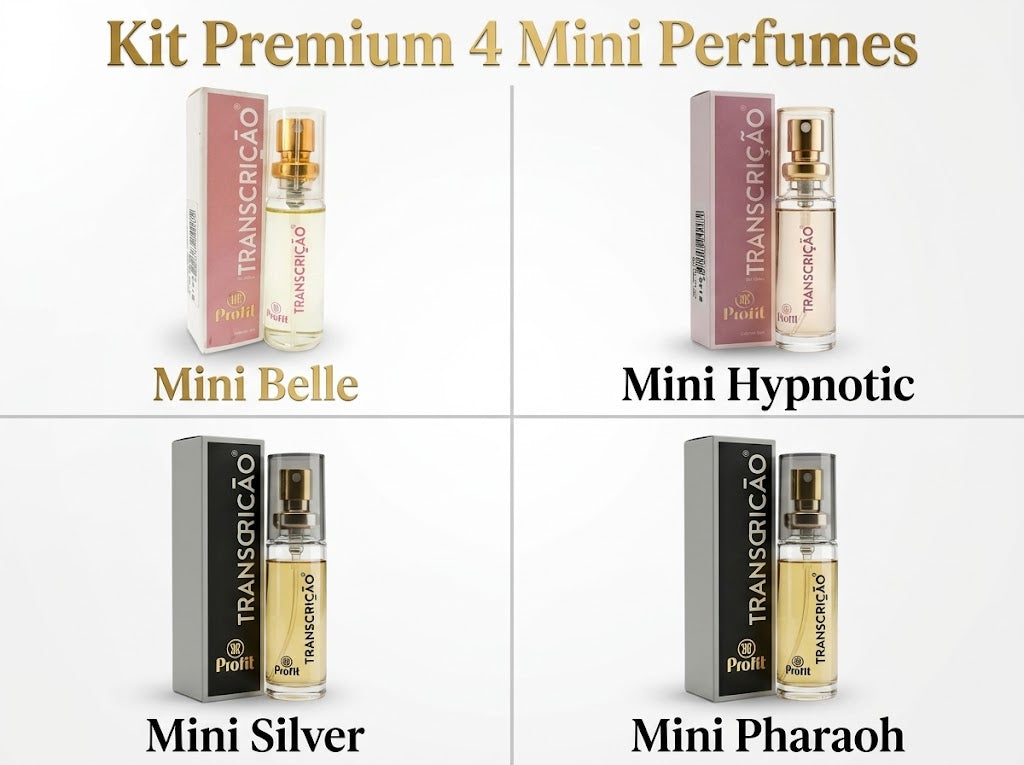 Kit Premium Mini Perfumes de Bolso - Misto - Alta Fixação