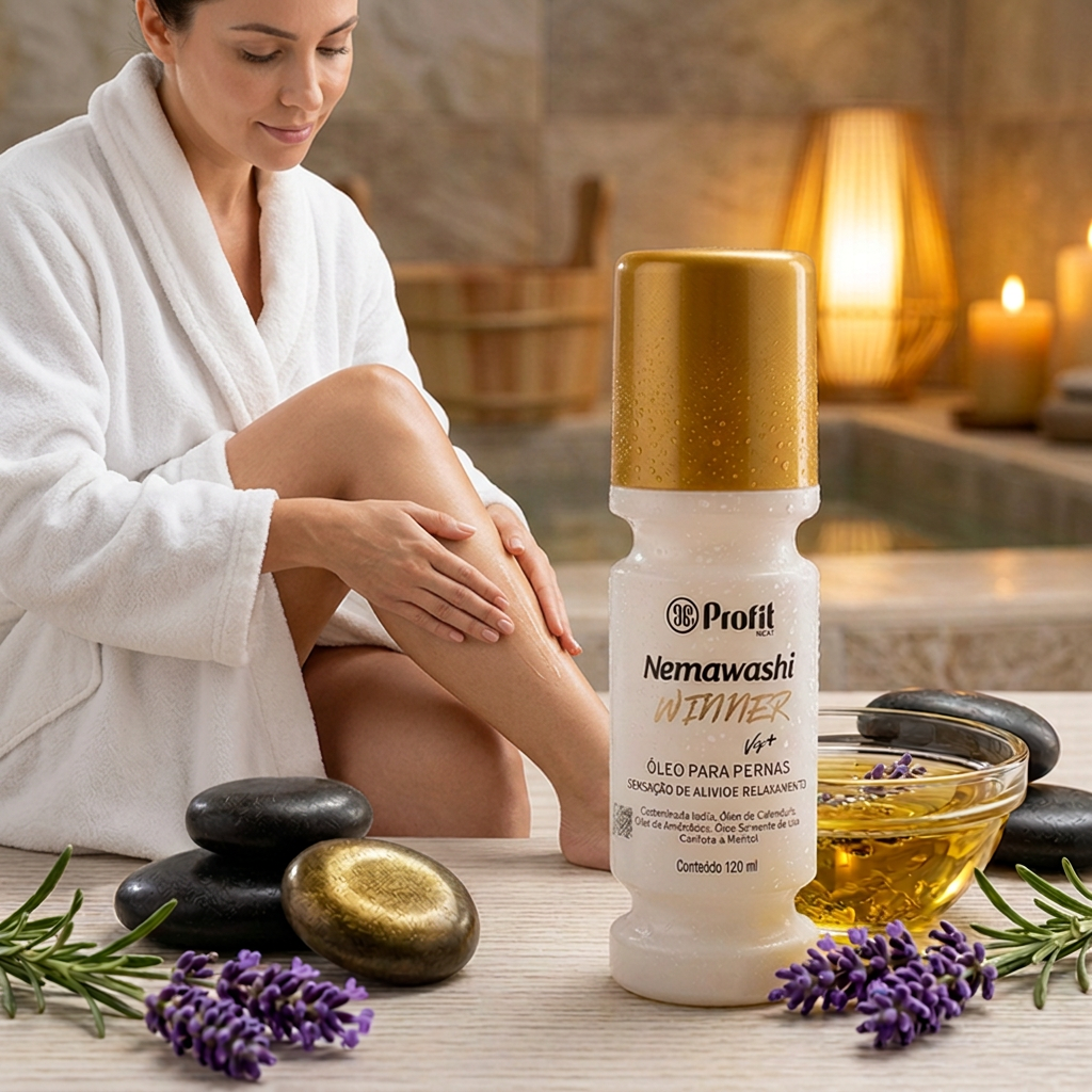 Winner Vip+ Óleo Relaxante e Hidratante para Pernas 120ml - Profit Nemawashi