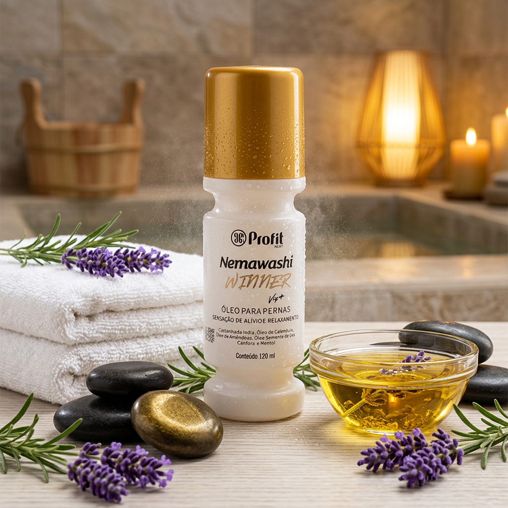 Winner Vip+ Óleo Relaxante e Hidratante para Pernas 120ml - Profit Nemawashi