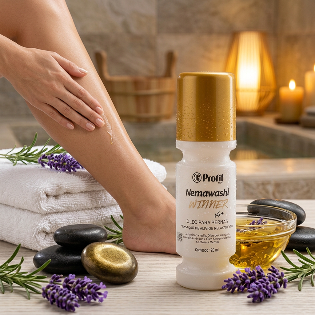 Winner Vip+ Óleo Relaxante e Hidratante para Pernas 120ml - Profit Nemawashi